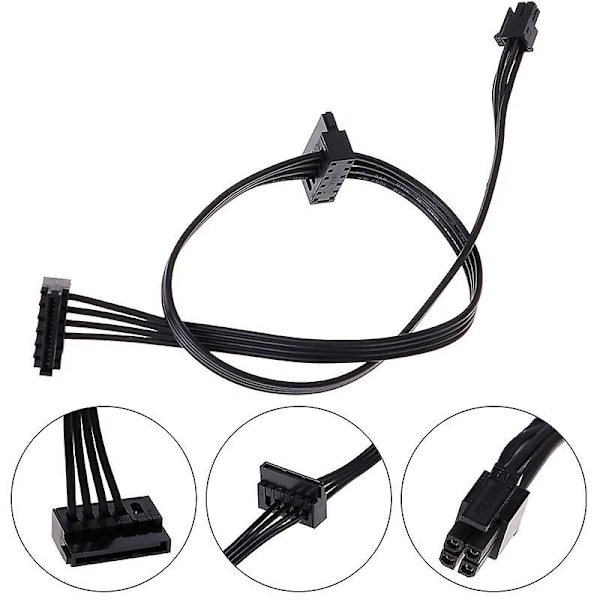 1 stk 45cm Mini 4-polet til 2 SATA SSD Strømforsyningskabel til Lenovo M410 M610 M415 Shytmv