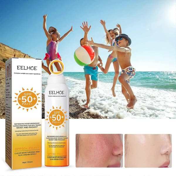 UV-skyddsspray - Vattentät, Svettresistent, Hudvårdande, Resevänlig 150 ml