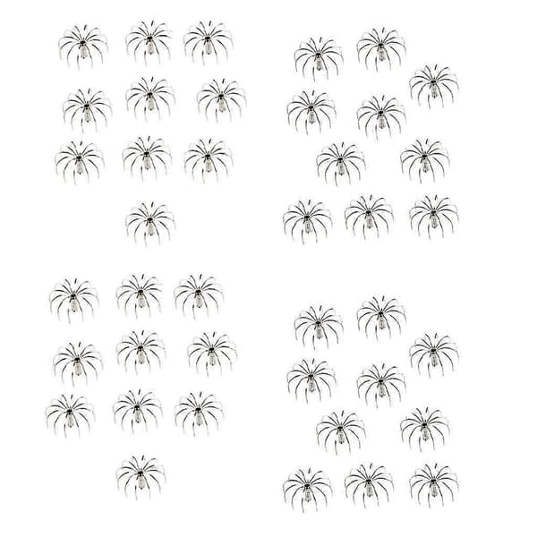10 stk blekksprutjiggkrok i rustfritt stål blekksprutkrok simuleringsagn 2,8 cm Silver 2.8cm 2.8cm