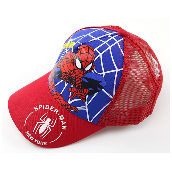 Spiderman tegneserie baseballcaps, ny stil barnehatt for gutter om våren og sommeren, hiphop solhatt Grid Grid A