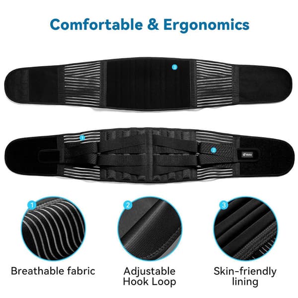 INF Compression Belt/Back Support/Lumbar Support, L (Waist 105-120)