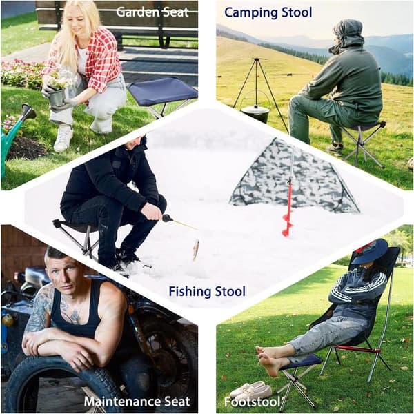 Campingstol, Lille Klapstol, 35 cm Let Klapstol