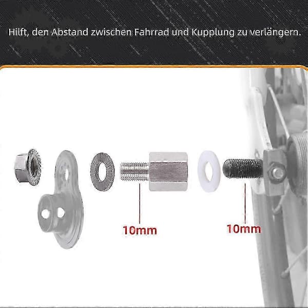 Kraftig cykelvagnskopplingsskruv för säker bogsering Argento