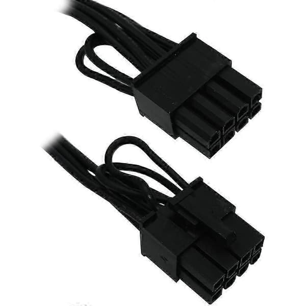 Mini 6-bens til 8-bens PCIe PCI-E grafikkort strømkabel til Pro Tower (pakke med 2) svart