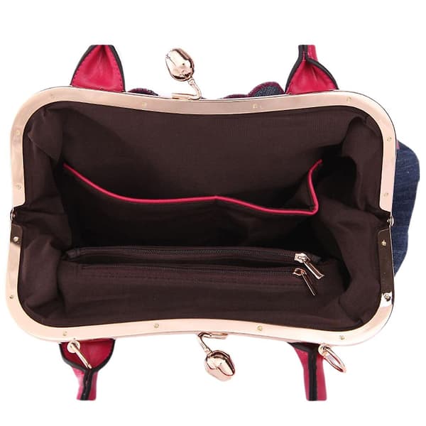 Axelväska i denim Rose Red