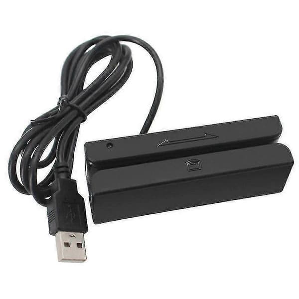 MSR90 USB magnetremsläsare kortläsare rand 3 spår mini-swiper för USB PC