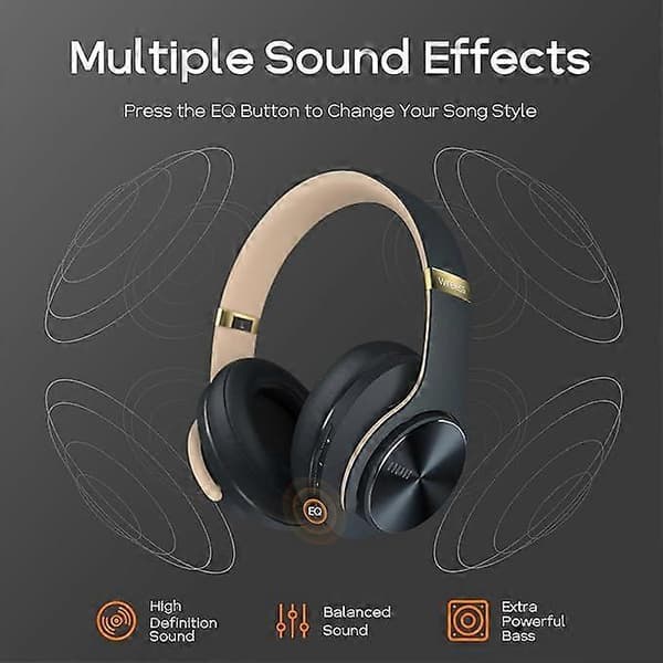Bluetooth headset trådløs mobiltelefon musik løbe bas stereo headset Bluetooth headset White