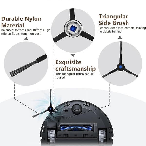 Reservedele til Ecovacs Deebot T50 Omni / T50 Pro / T50, 20 stk. tilbehørssæt til støvsuger