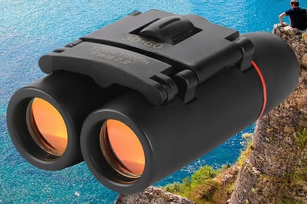 30 X 60 Kompaktit Kiikarit HD Vedenpitävä Taskuteleskooppi Ulkokonsertteihin Black One Size