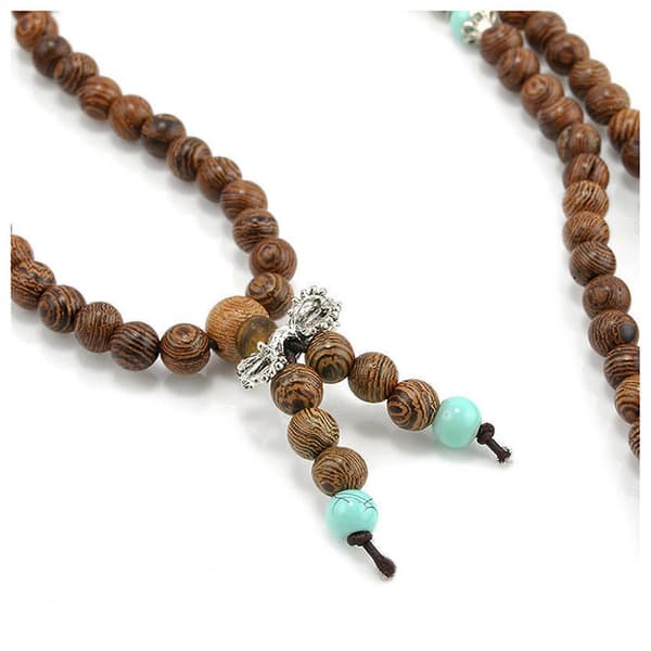 3X 108 Sandelträ Buddhistisk Buddha Meditation Bönepärlor Mala Armband Halsband