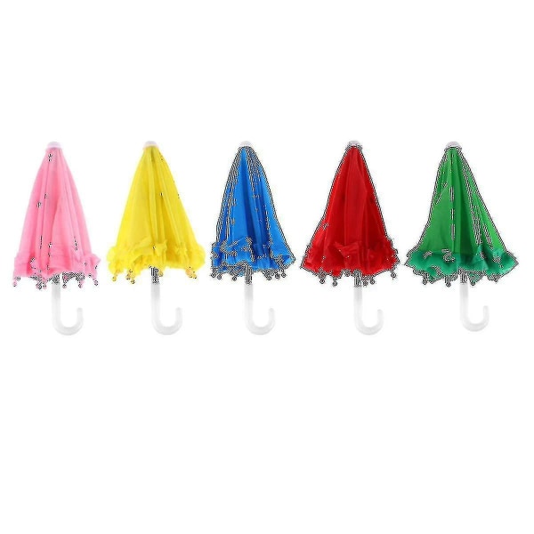 5 stk Børneparaplyer Regn Børneparaplylegetøj Børnelegetøj Børn Lad som leg