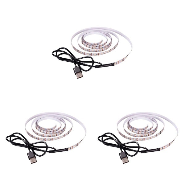 3 st LED Växtlampor, USB Fullspektrum Växtlampor, Växtlampremsa 3 st 200X1CM
