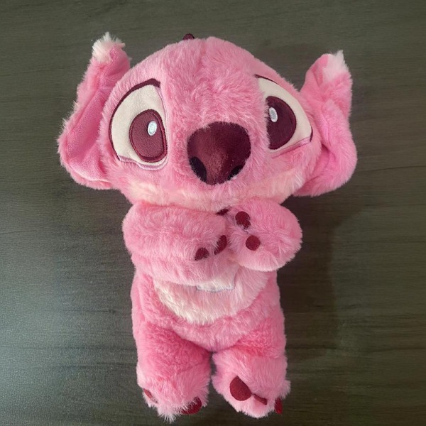 Rauhoittavat Stitch-pehmolelut hengitysliikkeillä, ahdistusta lievittävä Stitch, rytminen hengitys lapsille ja aikuisille nukkumaan mennessä pink