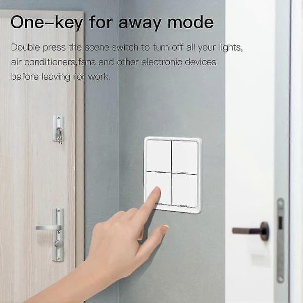 4-vägs Tuya Zigbee Trådlös 12 Scenbrytare Tryckknappskontroll Batteridriven Automatisering Scen