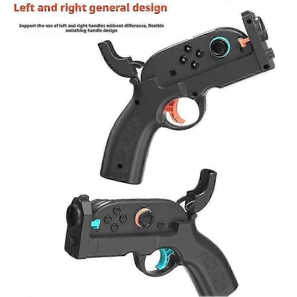 2 STK Skydespilspistol til Switch 2 Venstre og Højre Controller Skydepistol Håndgreb til NS2 Gaming Tilbehør