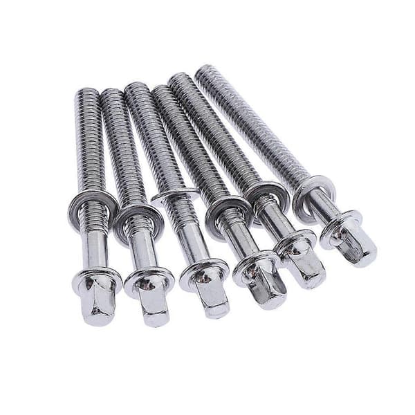 8x 6 stk. NYE Trommespændestænger 50mm/2.36\" til Tom Lilletromme Byg Reparation