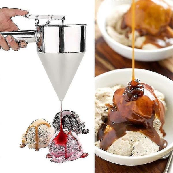 Trakt - Bake trakt dispenser i rustfritt stål med dessertlaging Tw