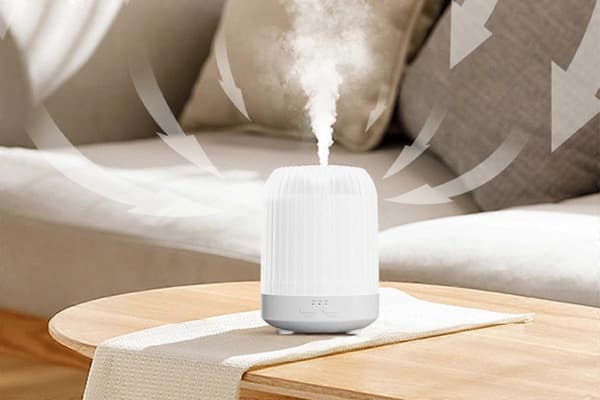 Luftspreder Aromaolje Ultralyd Luftfukter Tåke med LED Nattlys Warm Light One Size