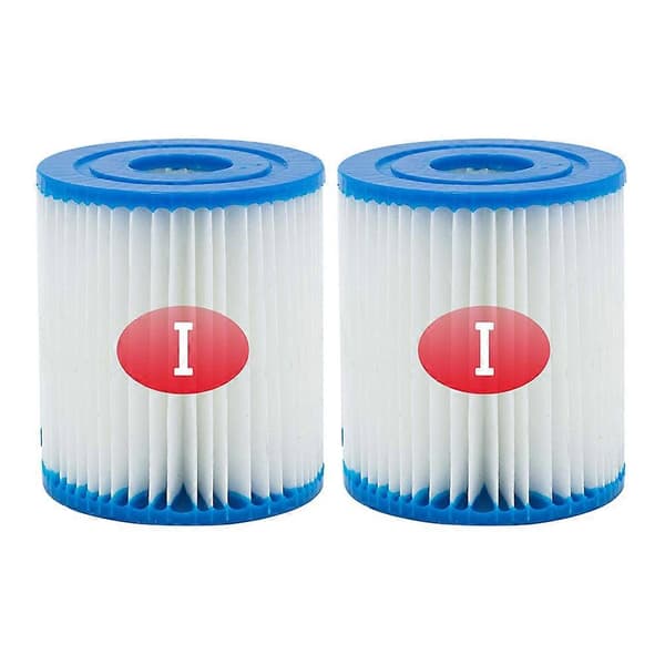 2 stk. bassengfilter kompatibelt med Bestway filter type I 58093 Blue and White One Size