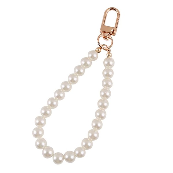 Retro Crystal Keychain Pearl Small Gift For Mobile Phone Earphone Case Chain