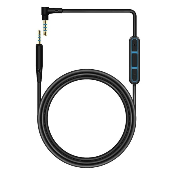 Ofc ersättningsstereo ljudkabel förlängningssladd för Sennheiser Pxc550 Pxc480 Pxc 550 480 Mb660 Mb 660 Uc Ms-hörlurar (med mikrofon)