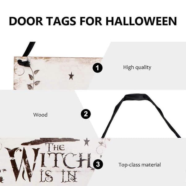 Halloween Hängande Välkomstskylt för Spökhus