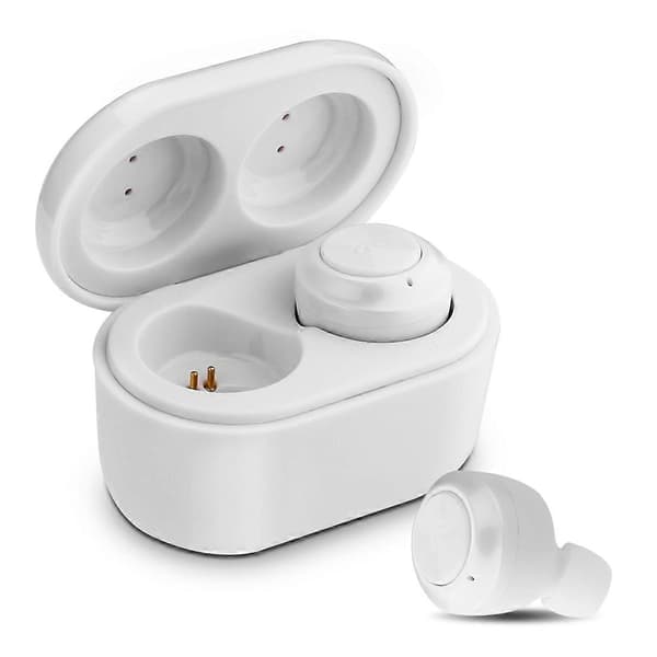 BTH-A6 Trådløs Bluetooth 5.0 øretelefon med magnetisk ladeboks White