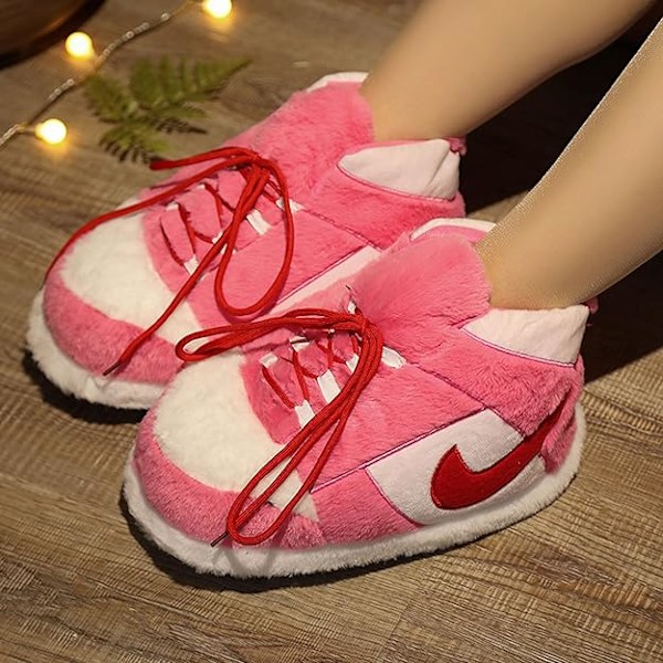 Hauskat urheilutossut, Ultramukavat ja Kodikkaat Kotitossut, Sisätilojen Urheilutossut, Pehmeät Sisätilojen Unisex-Tossut Pink