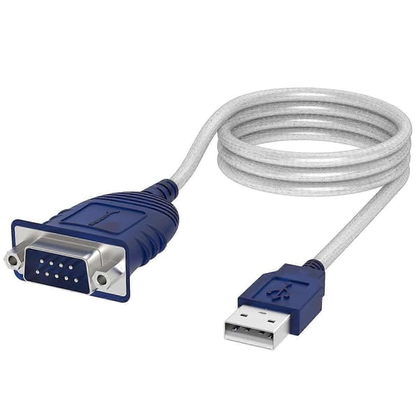 USB 2.0 til seriel (9-benet) DB 9 RS 232 konverterkabel