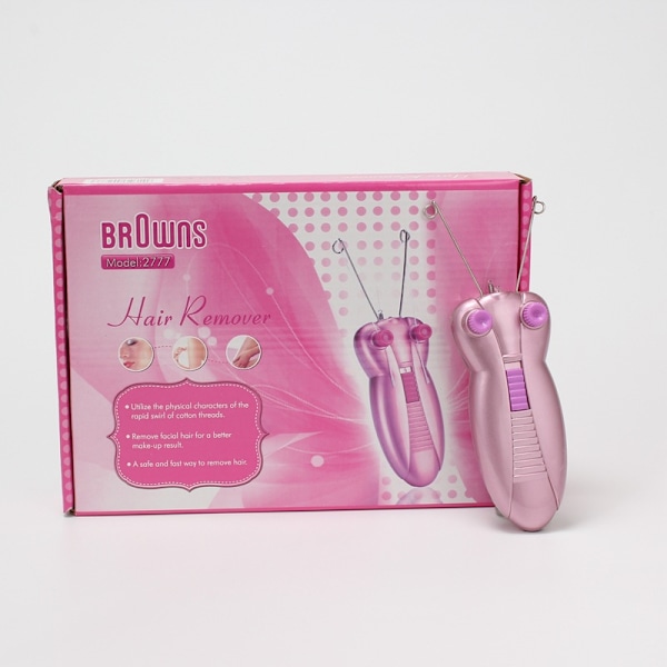 Elektrisk ansiktshårfjerner for kvinner, epilator for kvinnelig pleie, ansiktshårfjerning med tråd, barberhøvel