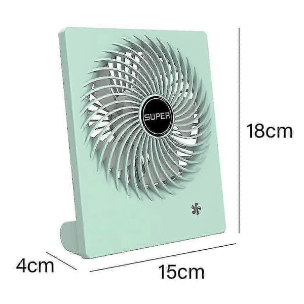3-hastigheds vindhastighed USB lille ventilator bordventilator bærbar - 4-tommer genopladelig lille ventilator