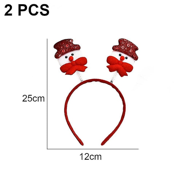 Hårbånd Julehårtilbehør Hovedbeklædning, Pandebånd Juleferie Festforsyninger Gaver style 1
