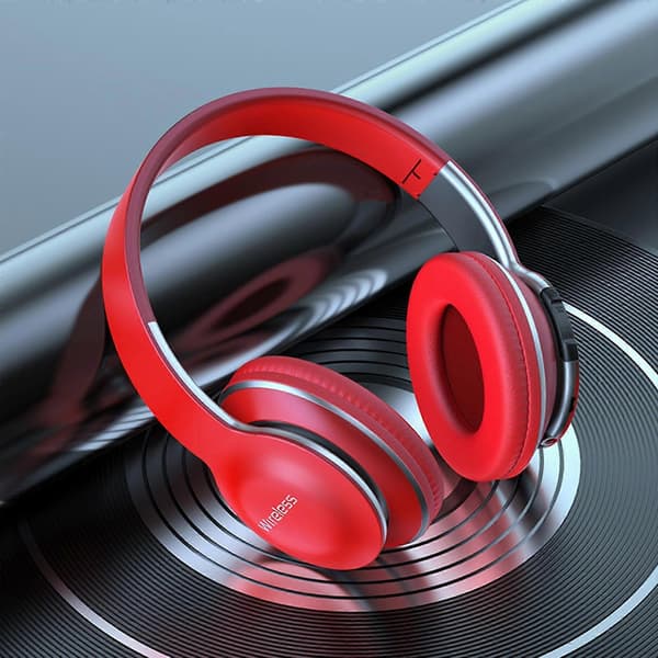 Högkvalitativt och hantverksmässigt Bluetooth-headset Trådlöst samtalsheadset Subwoofer Live 5.0 Bluetooth-headset Red