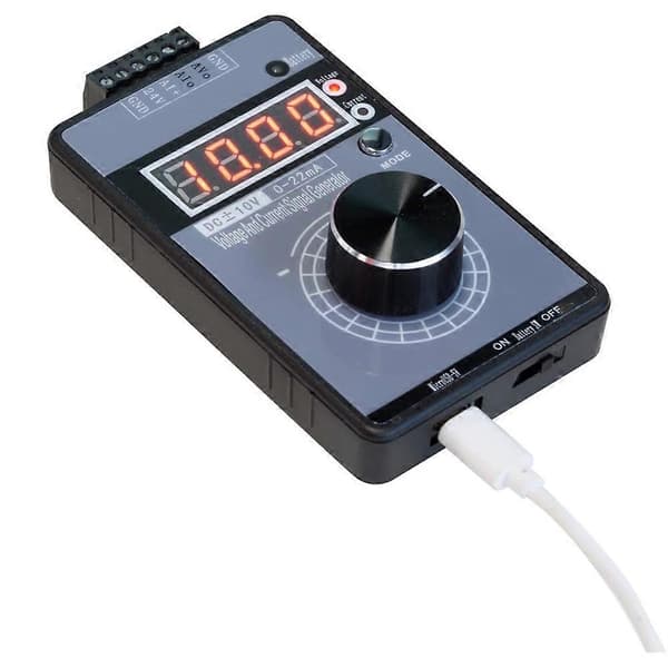 Strømspændingssignalgenerator, til PLC- og paneldebugging, enhedstest, frekvensomformer (uden batteri) Black