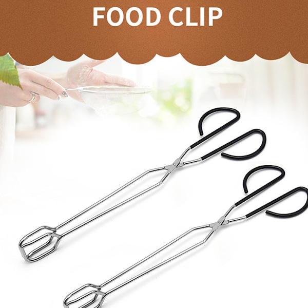 Extra lång saxtång 41 cm Rostfritt stål Grilltång Matlagningsredskap Köksutrustning B 2pcs