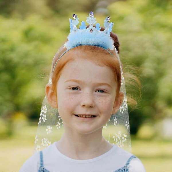 Prinsesse-diadem til piger, bryllup, holdbart, 1-pak