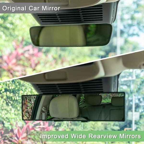 Backspegel, invändig clip-on vidvinkel panoramabackspegel, universal