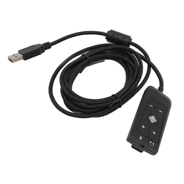 Kingston HyperX Cloud II USB 3,5 mm ljudkortsadapter för hörlurar och mikrofoner
