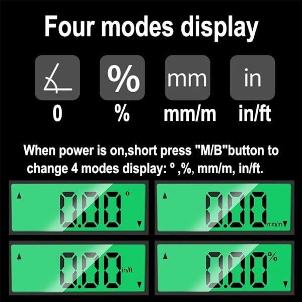 Elektroninen vatupassi digitaalinen vatupassi MAGNEETILLA magneetilla