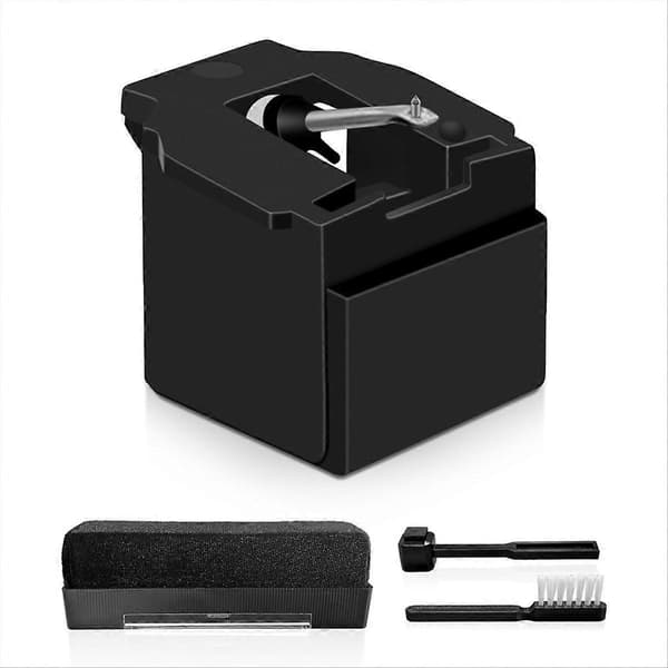 ATN3600LE Erstatningsstift til Audio-Technica AT-LP60X-serien AT-LP60-serien AT-LP2D-serien AT-PL3 Svart