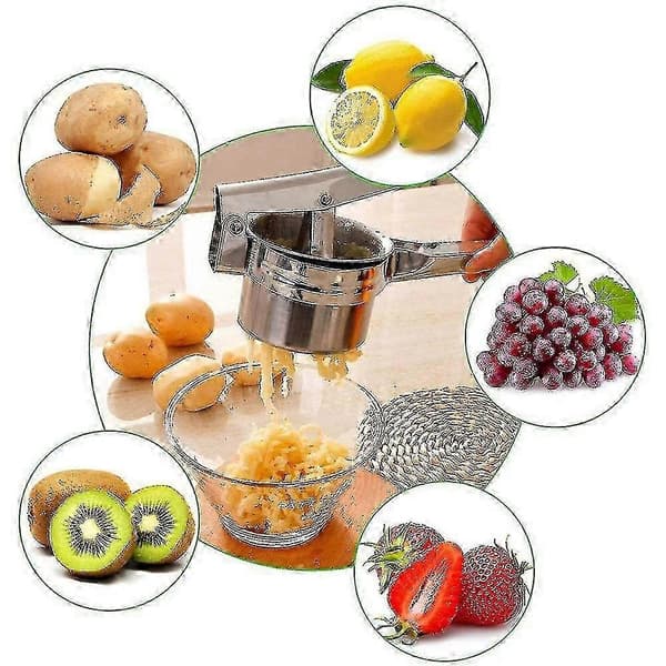 Premium Spaetzle / Potetpresse Laget av Rustfritt Stål 3 Silinnsatser