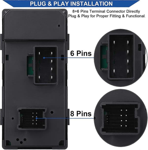 Førerside Power Master Rudekontakt, Kompatibel med Chevy Silverado/Chevrolet Traverse