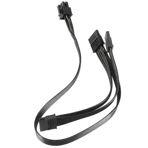 2 stk. 6-bens til 3x SATA-driverstrømkabel til Evga Supernova 650 750 850 1000 1600 2000 G2 G3 P2 T2