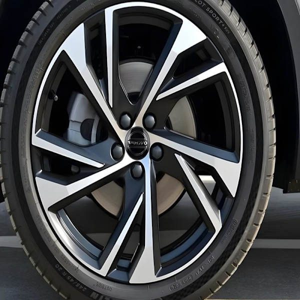 4-pack Volvo Navkapslar – Hjulnavsemblem 56 mm Svart
