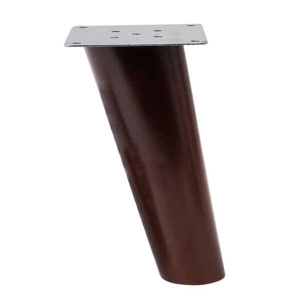 4x Møbelben i tre til seng, bord, sofa, 150 mm valnøttfarge med skruer