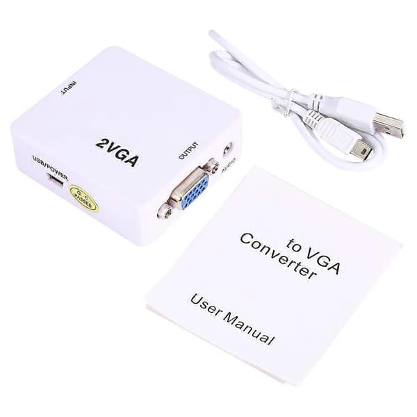 Mini HDMI2VGA-konverter med USB-kabel 1080P-adapterkonverter