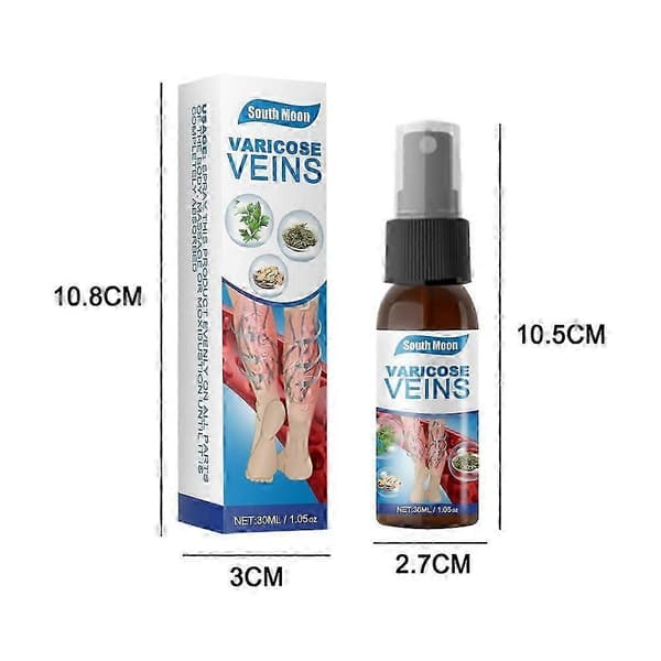 Åreknudebehandlinger til ben, udglattende, skånsom venehelende mirakelspray til blodkarvaskulitisbehandlinger 1PC
