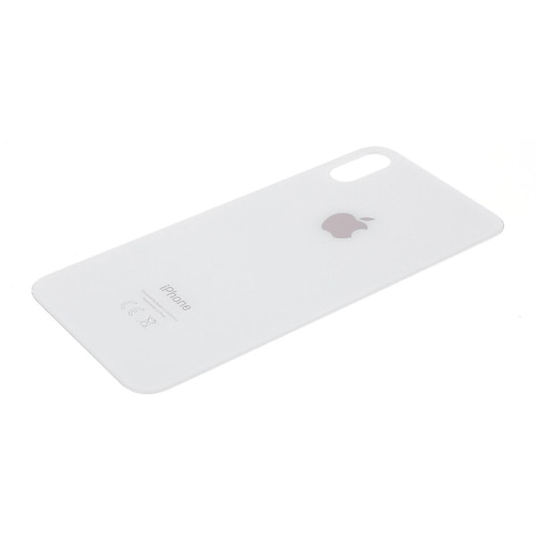 För iPhone XS 5.8 tum Glas Baksida Batterihölje (EU-version) {FW} Vit Whit White iPhone XS 5.8 inch