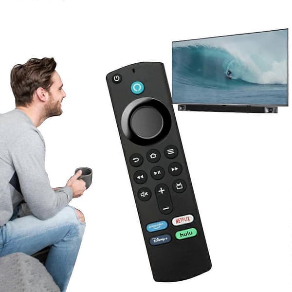 Fire Stick fjärrkontroll med röst för L5B83G Fire Stick 4K Max Black One Size