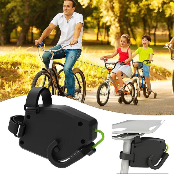 Sykkelslepesystem Barnetrekkbar, sykkeltilhengerfestekobling, utendørs terrengsykkeltilhengertau, kompatibel med enhver sykkel